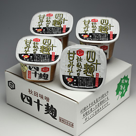 秋田県名産品 調味料 四十麹みそ750ｇ×4 カップ詰【送料込み】