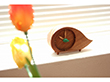 木製置時計（ケヤキ）ムンク【送料込み】【お届け不可地域：北海道・沖縄・離島】