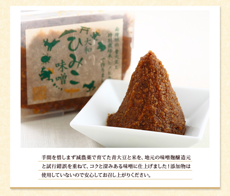 奈良県「大和ひみこ味噌 2個セット」