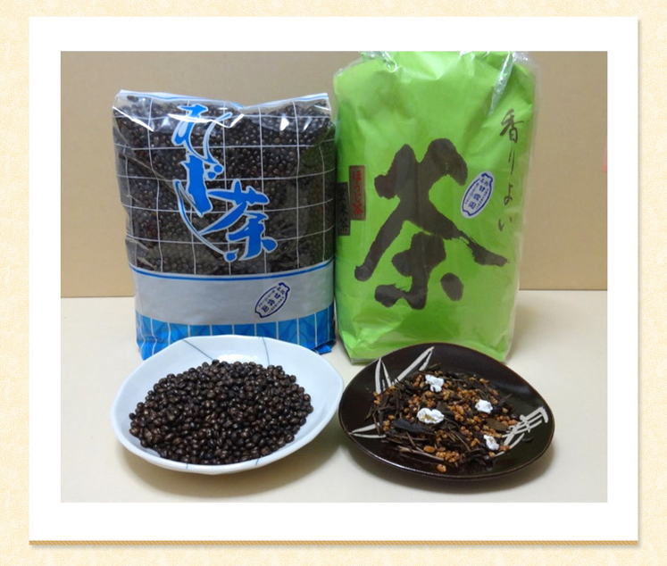 奈良県「店主こだわり自家焙煎 高級麦茶1kg・ほうじ玄米茶1kg」