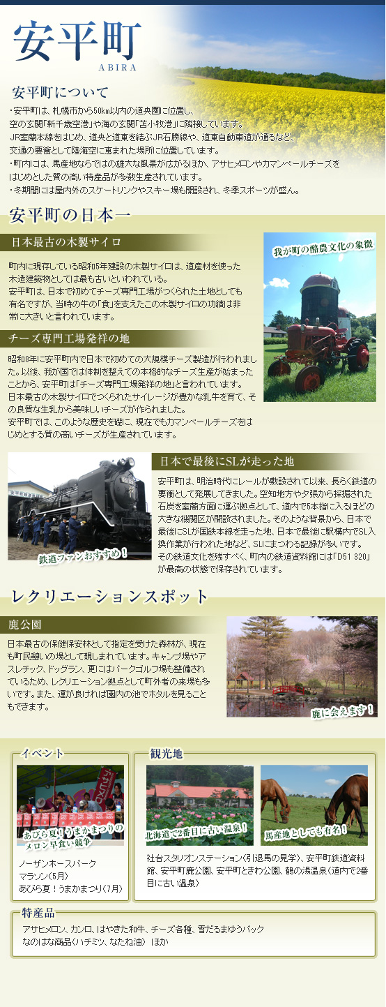 安平町について