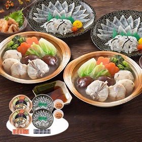 関とら本店 とらふく刺身・とらふくちり個食鍋セット 魚介 詰合せ【送料込み】【二重包装不可】【お届け不可地域：離島】