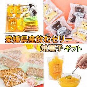 愛媛県産飲むゼリー焼菓子ギフト【クール便】 スイーツ 洋菓子【送料込み】【お届け不可地域：北海道・沖縄・離島】