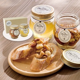 【お歳暮2025】MYHONEY ナッツの蜂蜜漬け＆アカシアハニーセット 9876-032 はちみつ【送料込み】【二重包装不可】【お届け不可地域：北海道・沖縄・離島】