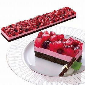 味の素 冷凍 フリーカットケーキ ダブルベリー485g栃木県産とちおとめ苺果汁使用 スイーツ 洋菓子 ホームパーティー 業務用【送料込み】【二重包装不可】