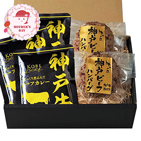 【母の日2026】神戸ビーフハンバーグ＆カレー詰合せ 3785-40 1852-670 洋風惣菜【送料込み】【二重包装不可】【お届け不可地域：北海道・沖縄・離島】【お届け日時指定不可】