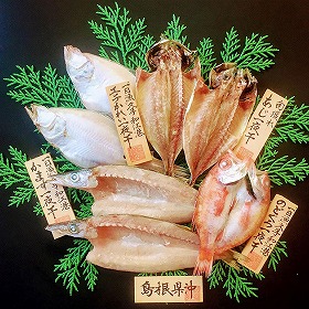 島根 岡富商店 島根沖清流干物セット 0200056 1897-092 魚介 干物【送料込み】【二重包装不可】【お届け不可地域：北海道・沖縄・離島】