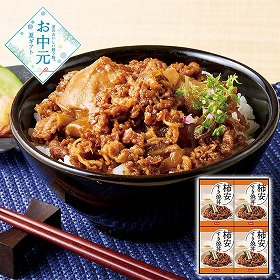 【お中元2026】柿安 すき焼丼の具詰合せ 120g×4 和風惣菜【送料込み】【二重包装不可】_757