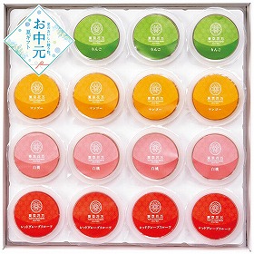 【お中元2026】東京花万 フルーツゼリー詰合せ スイーツ 洋菓子【送料込み】【二重包装不可】_779