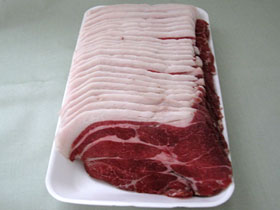 島根県名産品 天然猪肉　ロース肉スライス 500g