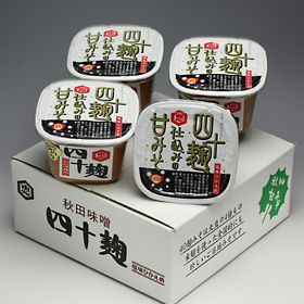 秋田県名産品 調味料 四十麹みそ750g×4 カップ詰【送料込み】
