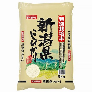 新潟 JA北越後産 特別栽培米コシヒカリ 5kg【送料込み】