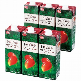 トロピカルマンゴージュース 1l×6本 4260-032 フルーツジュース 飲料【送料込み】【二重包装不可】【お届け不可地域：北海道・沖縄・離島】