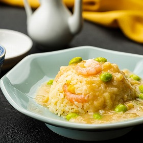 京都 京、静華 宮本静夫監修 直火炒めのえび炒飯と蟹あんかけ丼のもと チャーハン【送料込み】【二重包装不可】【お届け不可地域：離島】