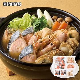 【お歳暮2025】豪快石狩鍋 鍋セット【送料込み】【お届け不可地域：離島】_525