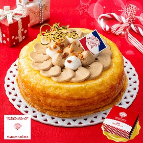 【クリスマス2025】マリオンクレープ クリスマスミルクレープ スイーツ クリスマスケーキ【送料込み】【二重包装不可】【お届け不可地域：離島】【お届け日指定不可】