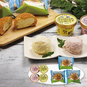 乳蔵 アイスとミルクシュー 120045 4821-599 スイーツ アイスクリーム【送料込み】【二重包装不可】【お届け不可地域：北海道・沖縄・離島】