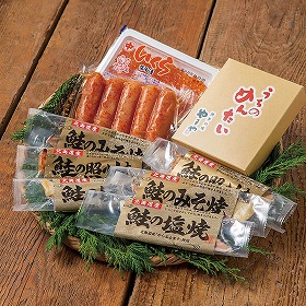 北海道いくら・3種の鮭とやまや明太子 詰合せ 6229-50 4824-343 【送料込み】【二重包装不可】【お届け不可地域：北海道・沖縄・離島】