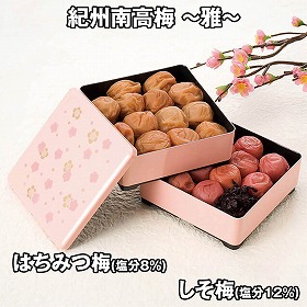 紀州南高梅 ～雅～ 重箱仕立て 計500g 6567-50P 4828-238 梅干し【送料込み】【二重包装不可】【お届け不可地域：北海道・沖縄・離島】