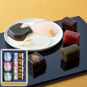河内駿河屋 花利休 和菓子詰合せ 計10 FR-15 1200-061 和菓子 ようかん セット【送料込み】【お届け不可地域：北海道・沖縄・離島】