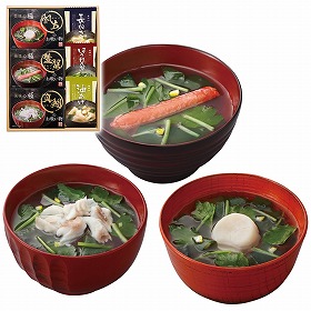 美味心 極 お吸い物＆みそ汁ギフト 計6 GZ-BOS 1220-013 和風惣菜 汁物 詰合せ【送料込み】【お届け不可地域：北海道・沖縄・離島】