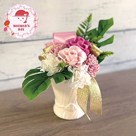 【母の日2026】ギフトアレンジメント プラージュ ピンク HB34520 1853-800 花【送料込み】【二重包装不可】【お届け不可地域：北海道・沖縄・離島】【お届け日時指定不可】