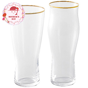 【母の日2026】飲み比べ ペアグラス CH-3003Y 1854-737 ビアグラス【送料込み】【二重包装不可】【お届け不可地域：北海道・沖縄・離島】【お届け日時指定不可】