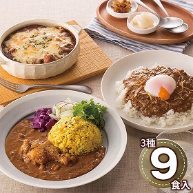 博多華味鳥 博多華味鳥 カレーセット9食入り HCS-3 1896-189 レトルト カレー【送料込み】【二重包装不可】【お届け不可地域：北海道・沖縄・離島】