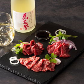 フジチク 馬刺しと焼酎の晩酌セット【松】(大トロ・中トロ・上赤身)【送料込み】