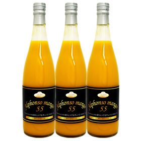 アルフォンソマンゴージュース 720ml×3本【送料込み】