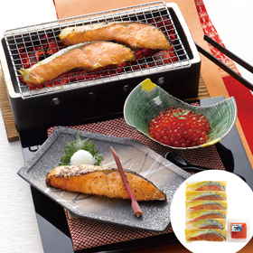 銀鮭西京漬けといくら醤油漬け SC-200【送料込み】【お届け不可地域:沖縄・離島】
