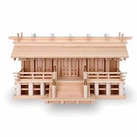 桧一ツ屋根三社(低床)【送料込み】