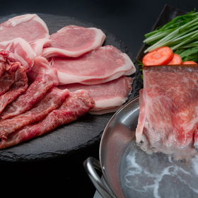 北海道産 黒毛和牛とハーブ豚食べ比べ 200g+400g【送料込み】