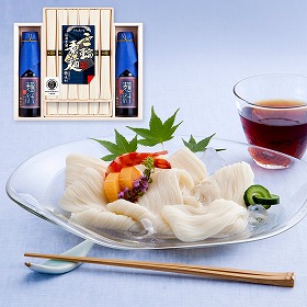 【お中元2025】奈良 池利 三輪素麺 つゆ詰合せ (三輪素麺×12 めんつゆ×2) 麺 そうめん【送料込み】【二重包装不可】【お届け不可地域:離島】