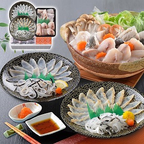 関とら本店 ふく刺身とふくちりセット 魚介 フグ【送料込み】【二重包装不可】【お届け不可地域：離島】
