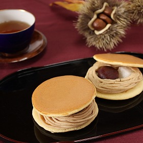 菓心谷常 モンブランどら焼き 和菓子 スイーツ【送料込み】【お届け不可地域：離島】