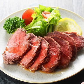 北海道 札幌バルナバハム 牛・塩ローストビーフ グルメ 肉 惣菜【送料込み】【二重包装不可】【お届け不可地域：離島】