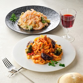 アムール 後藤シェフ監修 平打ち生パスタセット2種セット 【送料込み】【二重包装不可】【お届け不可地域：離島】