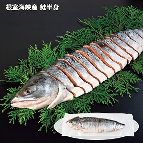 【お歳暮2025】根室海峡産 鮭半身 750g 魚介 サケ【送料込み】【お届け不可地域：離島】_599