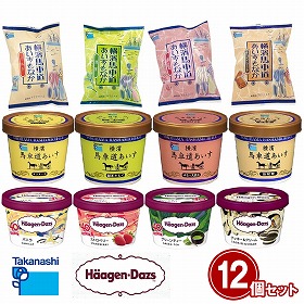 ハーゲンダッツ&馬車道あいす計12個セット HT85 スイーツ アイス【送料込み】【お届け不可地域:離島】