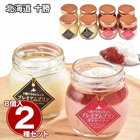 北海道 十勝プレミアムプリン2種セット スイーツ 洋菓子【送料込み】【二重包装不可】【お届け不可地域：離島】