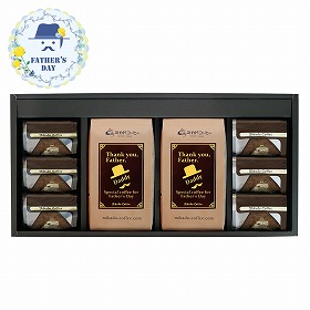 【父の日2026】コーヒー＆トリュフショコラケーキギフト （コーヒー×2、ケーキ×6） コーヒー スイーツ 洋菓子 詰合せ【送料込み】【二重包装不可】【お届け不可地域：離島】【お届け日時指定不可】