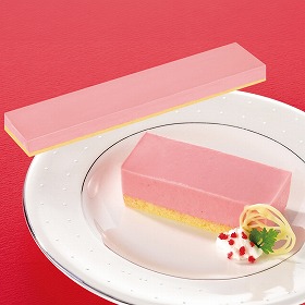 味の素 冷凍 フリーカットケーキ レアーストロベリー栃木県産とちおとめ苺果汁使用 スイーツ 洋菓子 ホームパーティー 業務用【送料込み】【二重包装不可】