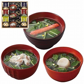 美味心 極 お吸い物＆みそ汁ギフト 計9 GZ-BES 1220-025 和風惣菜 汁物 詰合せ【送料込み】【お届け不可地域：北海道・沖縄・離島】