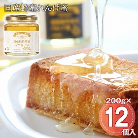 国産蜂蜜れんげ蜜 12個入/ケース はちみつ 大容量【送料込み】