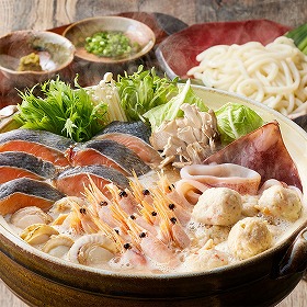 北海道名物 7種の具材を使用した石狩鍋セット 0080722 1896-999 惣菜 鍋セット【送料込み】【二重包装不可】【お届け不可地域：北海道・沖縄・離島】