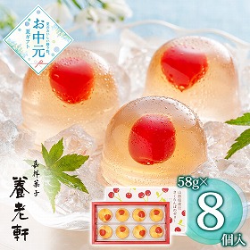 【お中元2026】京都 養老軒 山形県産さくらんぼのゼリー 計8 YJ-CZ スイーツ 洋菓子【送料込み】【二重包装不可】