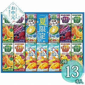【お中元2026】カゴメ すこやかサマーバラエティギフト 紙容器 KYJ-20S 1681-071 野菜飲料【送料込み】【二重包装不可】【お届け不可地域：北海道・沖縄・離島】