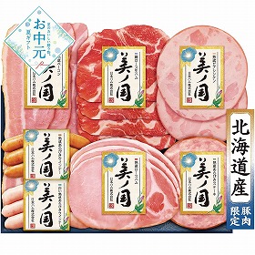 【お中元2026】日本ハム 北海道 プレミアム 美ノ国 ハムギフト【送料込み】【二重包装不可】【お届け不可地域：離島】_958