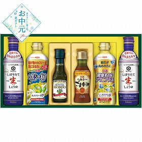 【お中元2026】日清 バラエティオイル＆キッコーマンしぼりたて生しょうゆギフト 調味料 油 詰合せ【送料込み】【二重包装不可】_1048